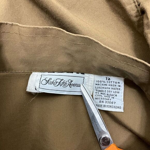 VINTAGE 80’s Saks Fifth Avenue Ruffle Blouse - Picture 4 of 4